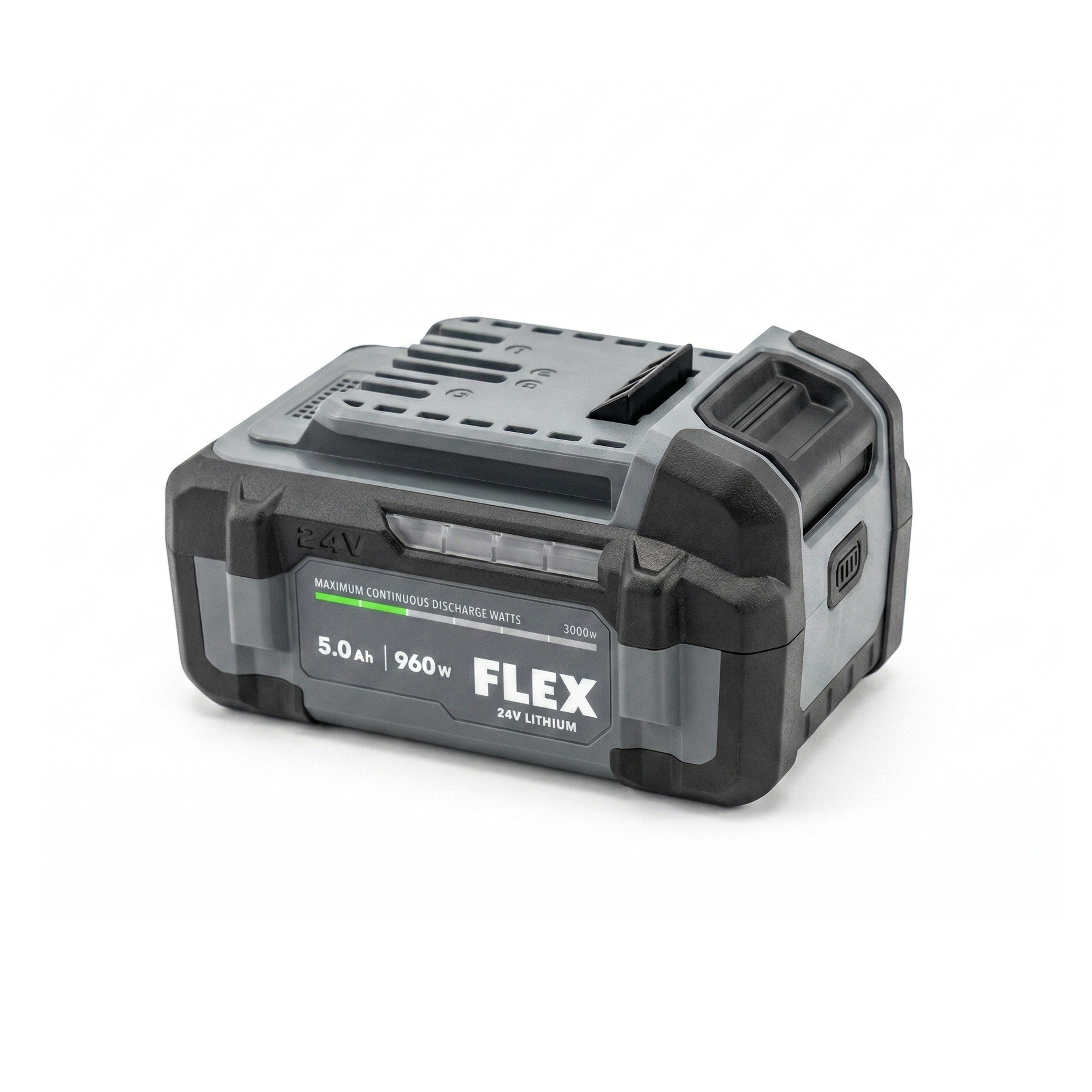 FLEX 24V 5Ah Lithium Ion Power Tool Battery Pack with Fuel Indicator (1 pack) FX0121-1