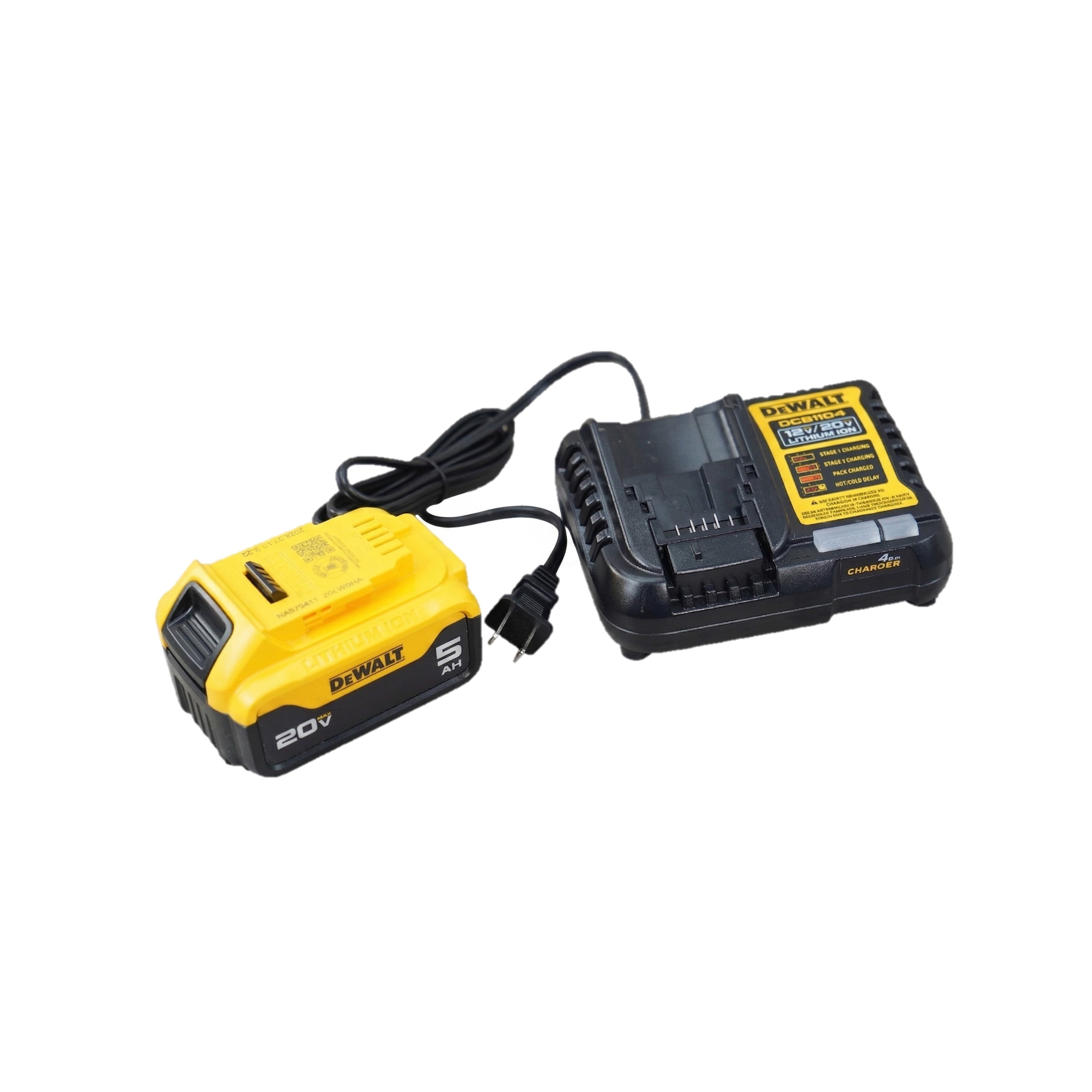DEWALT 20V MAX 5 Ah Lithium-Ion Battery and Charger Starter Kit (1 Kit) DCB205C