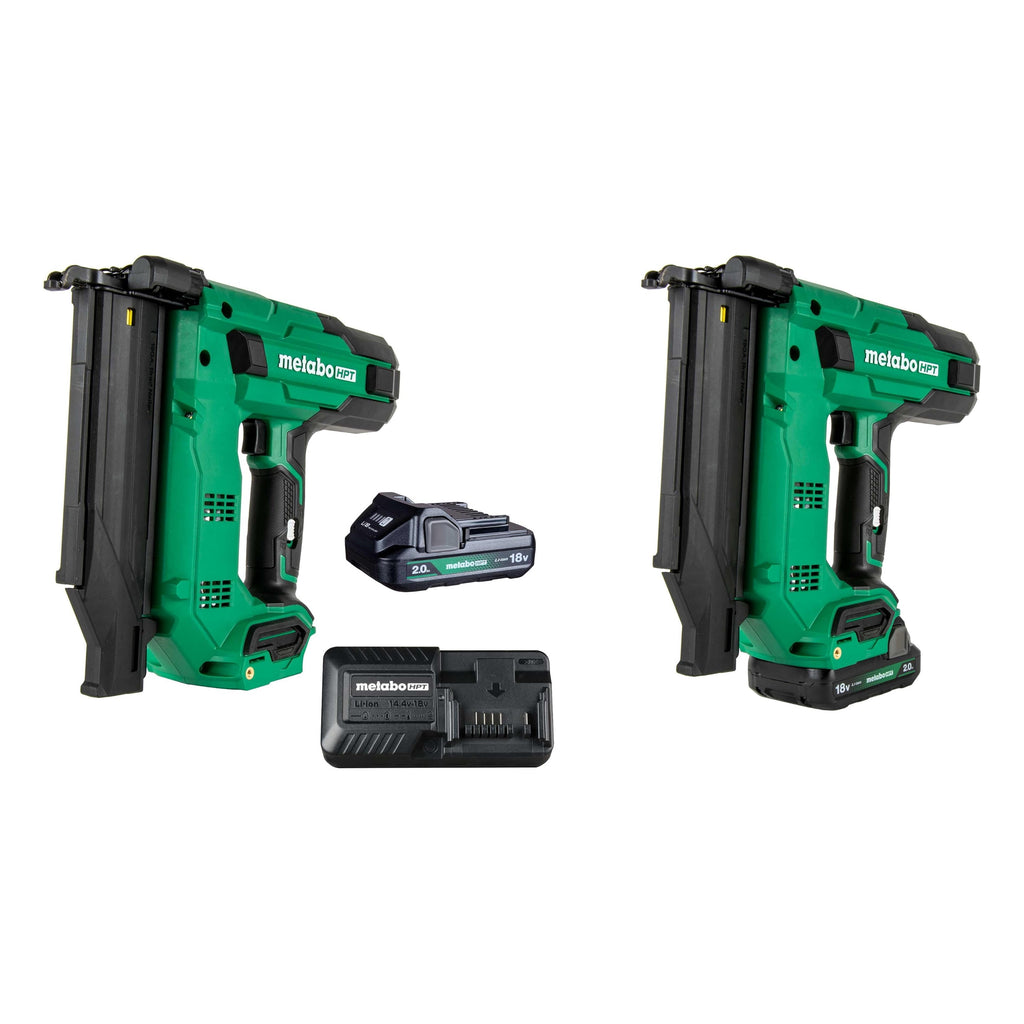 METABO HPT 18V MultiVolt 5/8" to 2" Brad Nails 18-Gauge Compact Brad Nailer Kit (with Battery and Charger) NT1850DGM