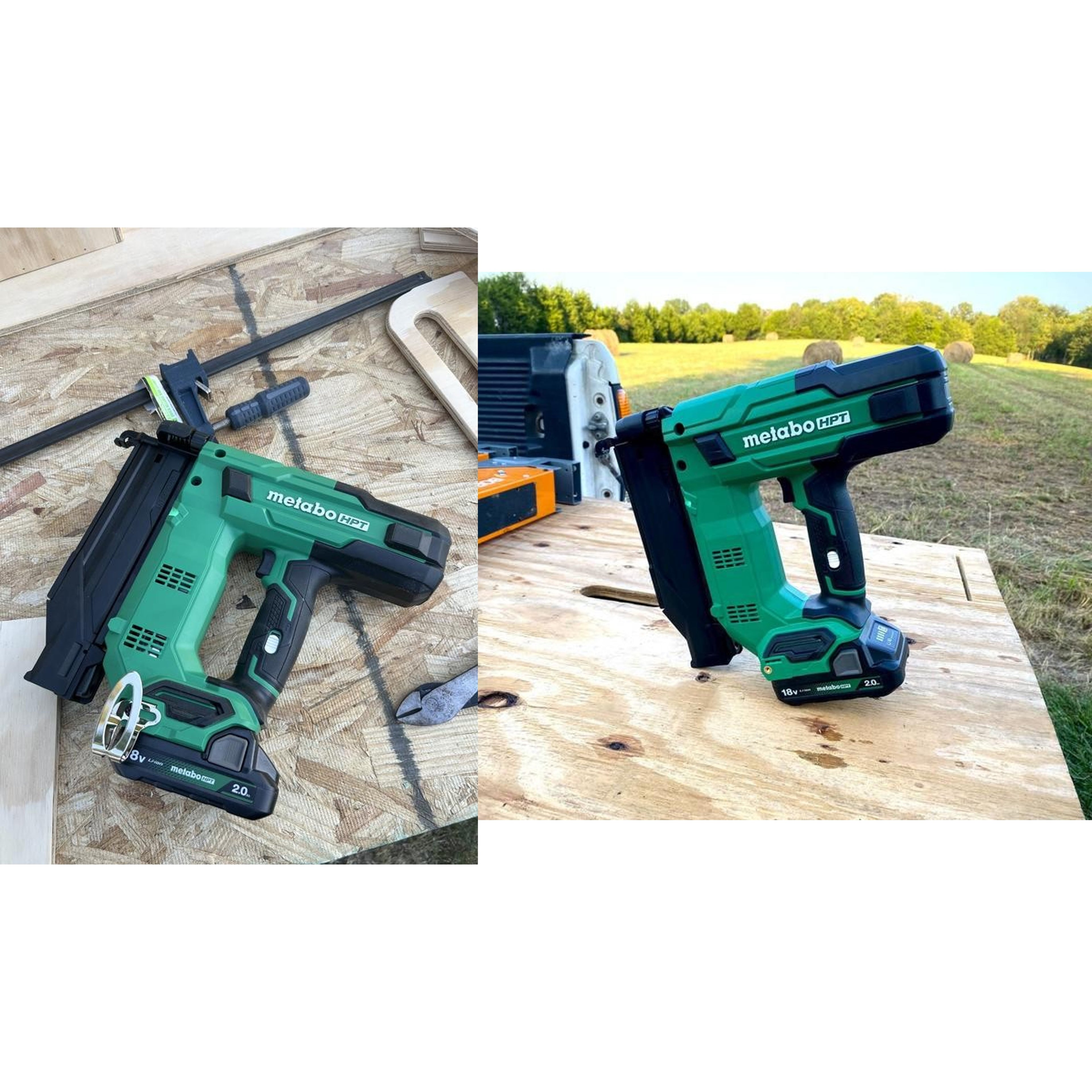 METABO HPT 18V MultiVolt 5/8" to 2" Brad Nails 18-Gauge Compact Brad Nailer Kit (with Battery and Charger) NT1850DGM