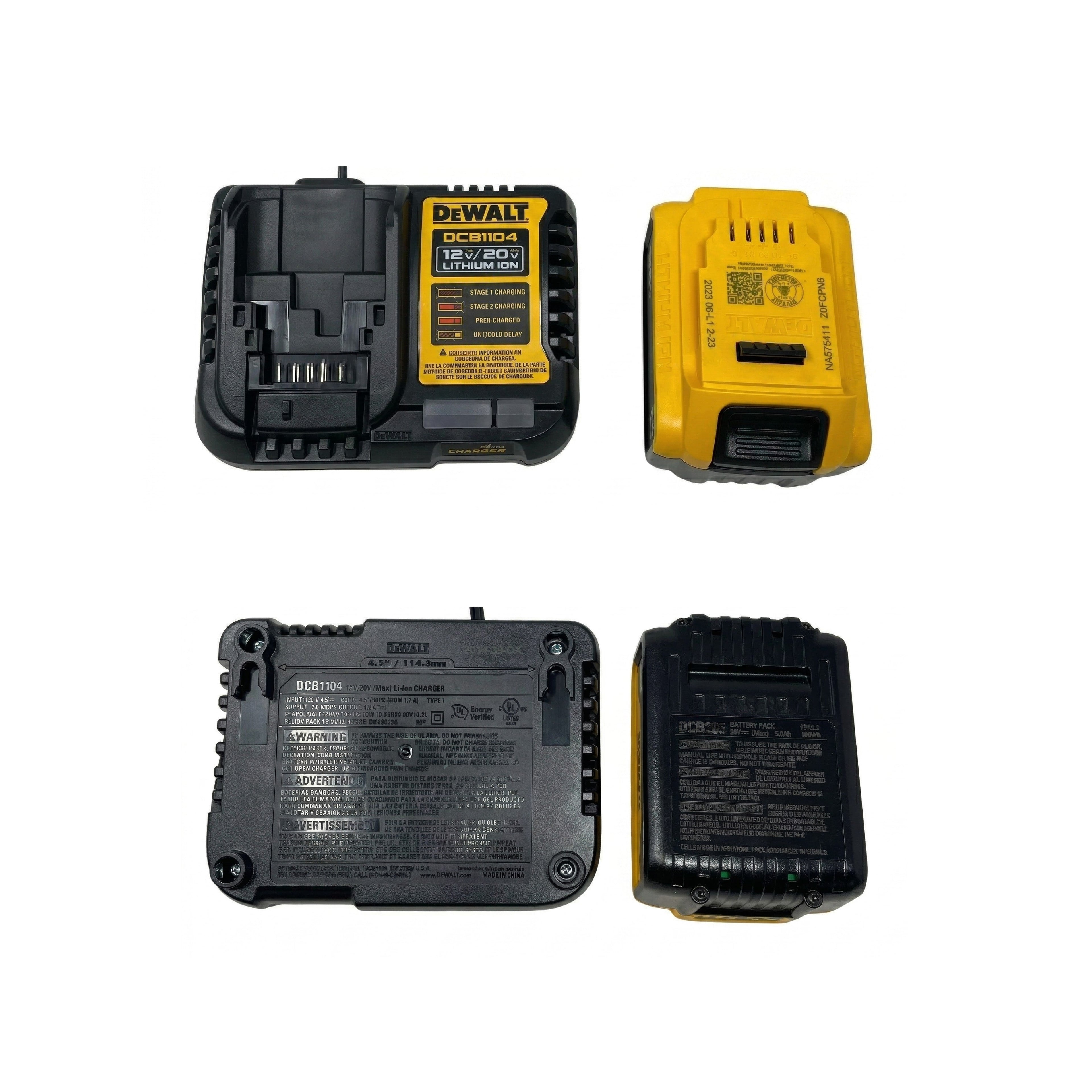 DEWALT 20V MAX 5 Ah Lithium-Ion Battery and Charger Starter Kit (1 Kit) DCB205C