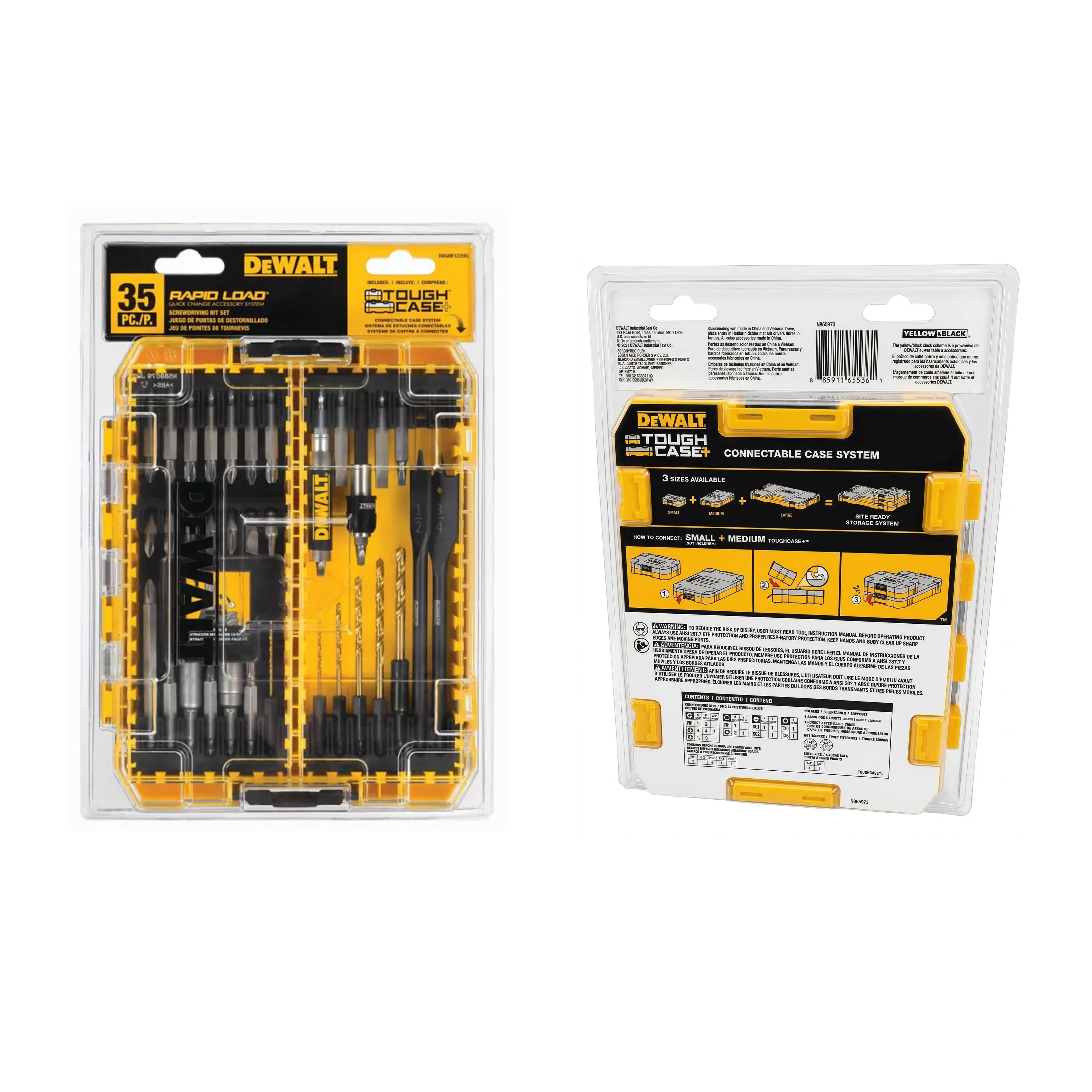 DEWALT 35Pcs RAPID LOAD Magnetic Compact Set (1 Set) DWAMF1235RLTG