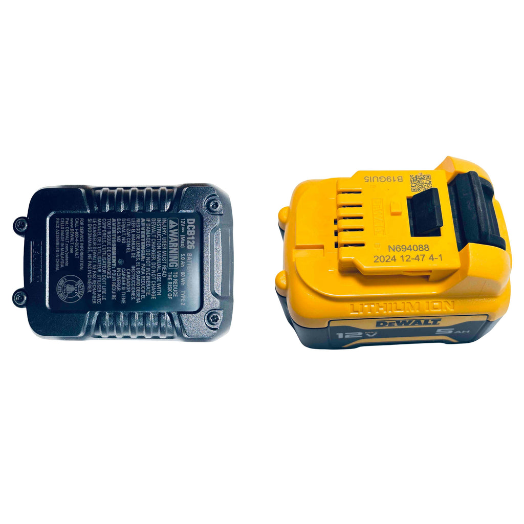 DEWALT 12V MAX 5Ah Lithium Ion Power Tool Battery Pack with Fuel Indicator (1  PACK) DCB126