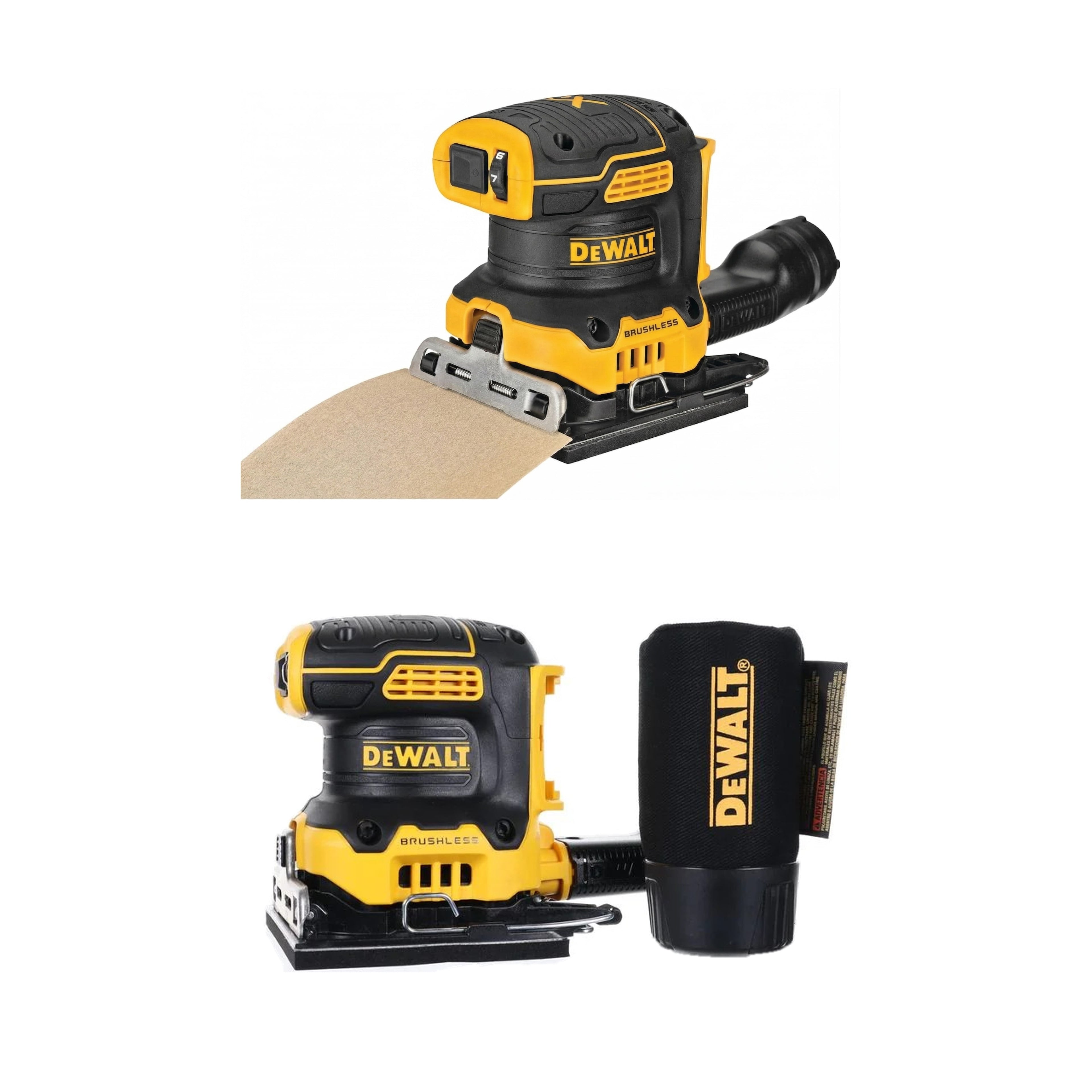 DEWALT 20V MAX XR Brushless Cordless 1/4 Sheet Variable Speed Sander (Tool Only) DCW200B