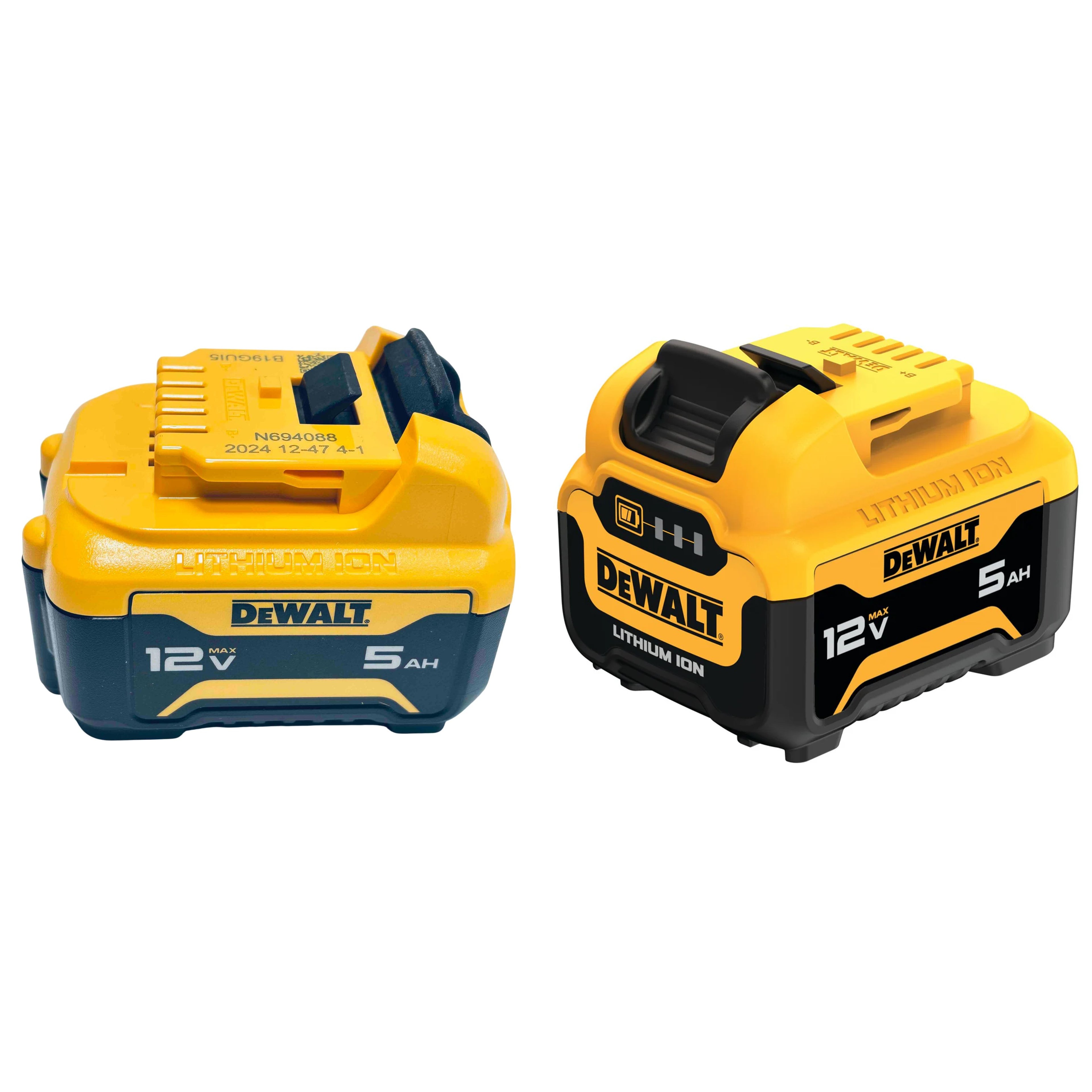 DEWALT 12V MAX 5Ah Lithium Ion Power Tool Battery Pack with Fuel Indicator (1  PACK) DCB126