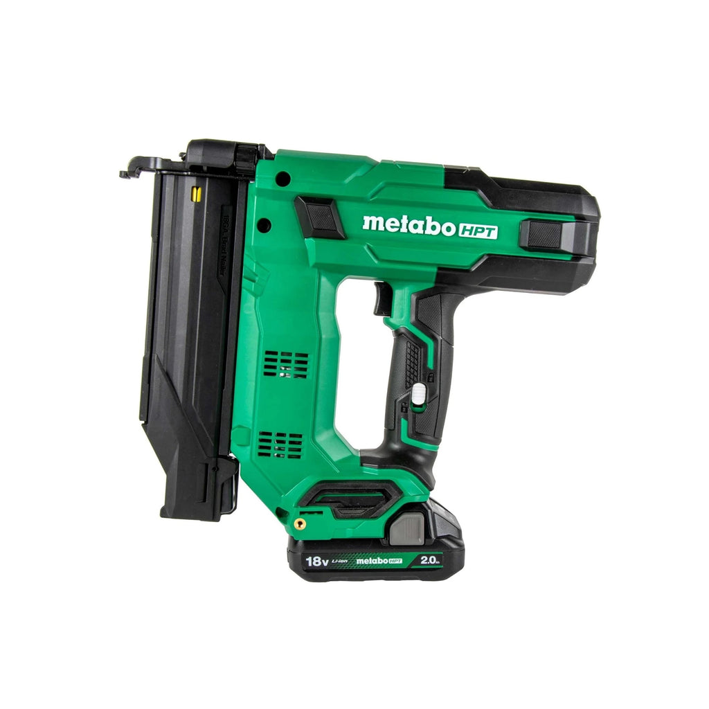 METABO HPT 18V MultiVolt 5/8" to 2" Brad Nails 18-Gauge Compact Brad Nailer Kit (with Battery and Charger) NT1850DGM