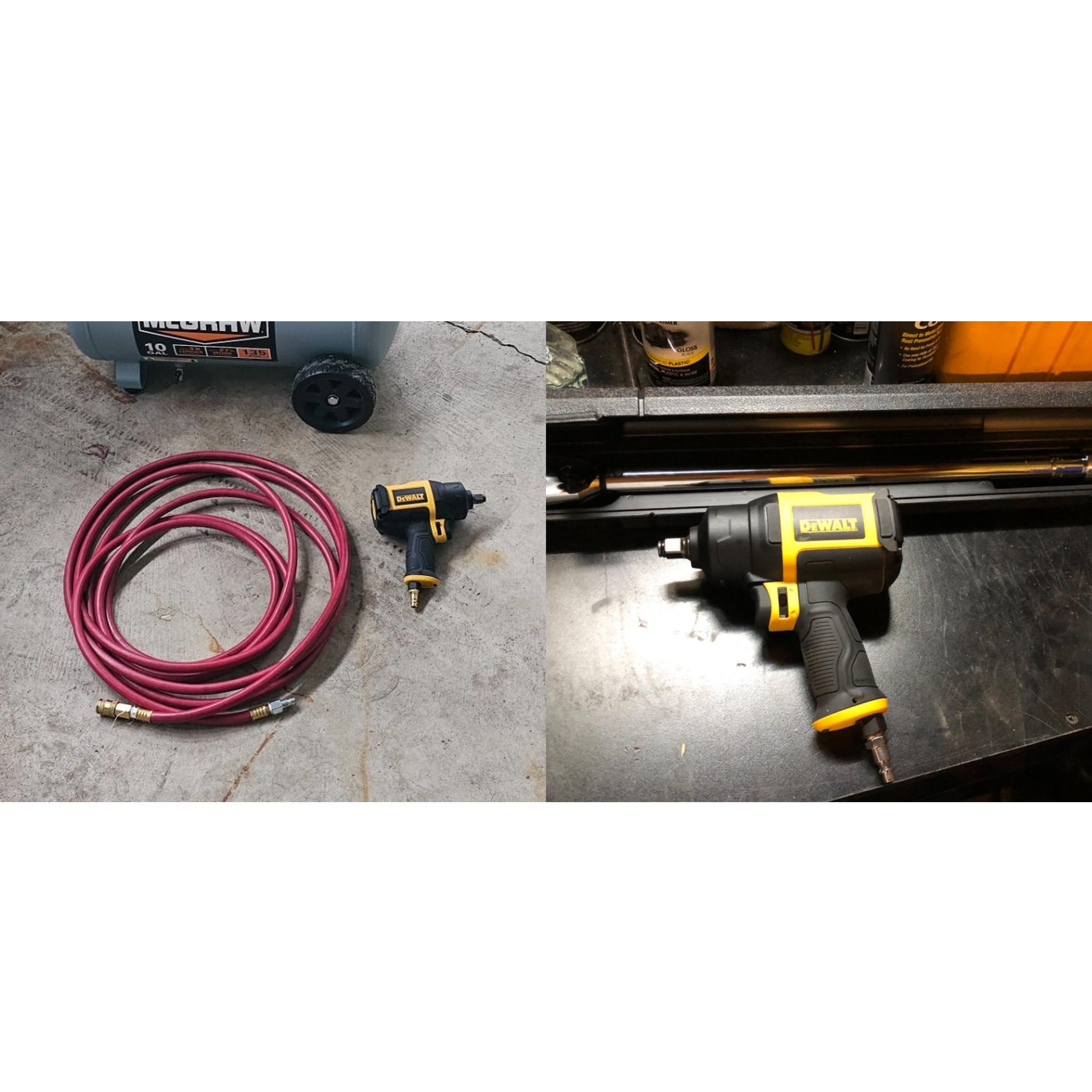 DEWALT Air Impact Wrench, Square Drive, 3/8-Inch (1 pack) DWMT70775